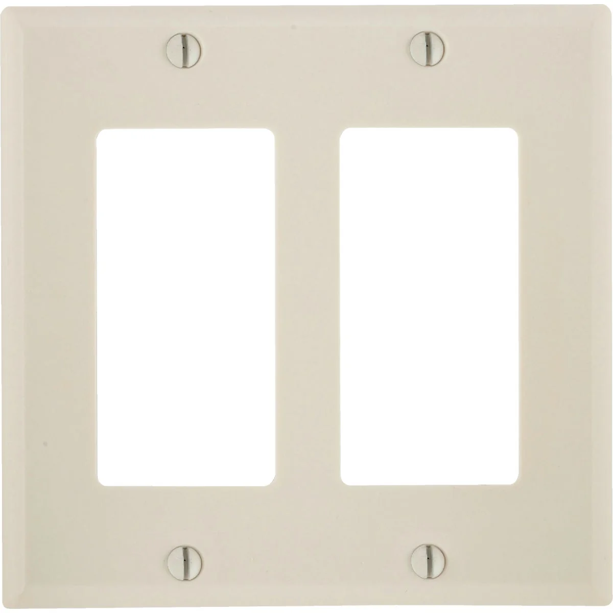 Powerful Leviton Decora 2-Gang Smooth Plastic Rocker Decorator Wall Plate Light Almond Long-Lasting