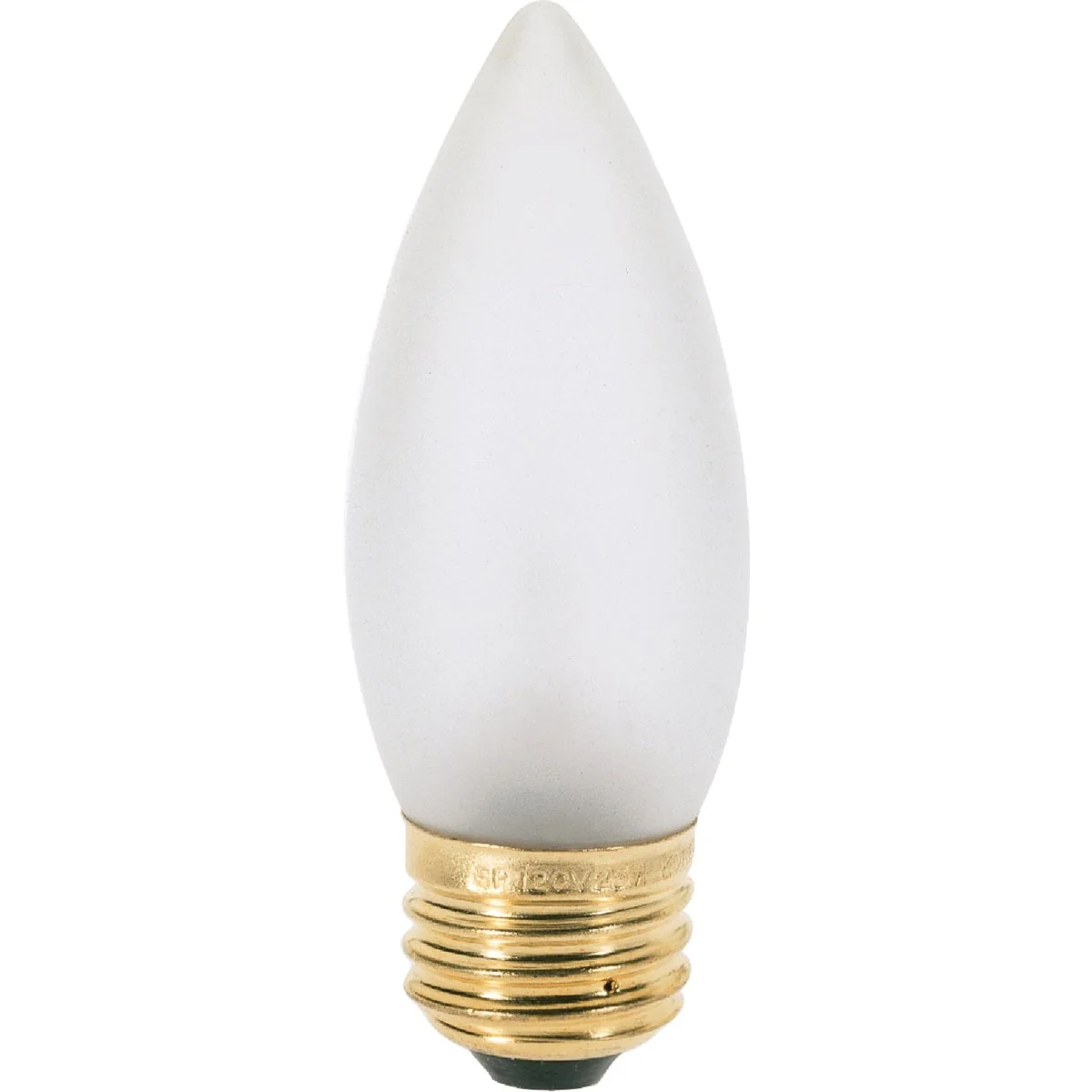 Safe Satco 25W Frosted Soft White Medium B11 Incandescent Torpedo Blunt Tip Light Bulb 2-Pack Dependable