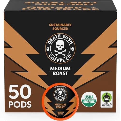 Durable Medium Roast Single Serve Coffee Pods 50 Count Specialty