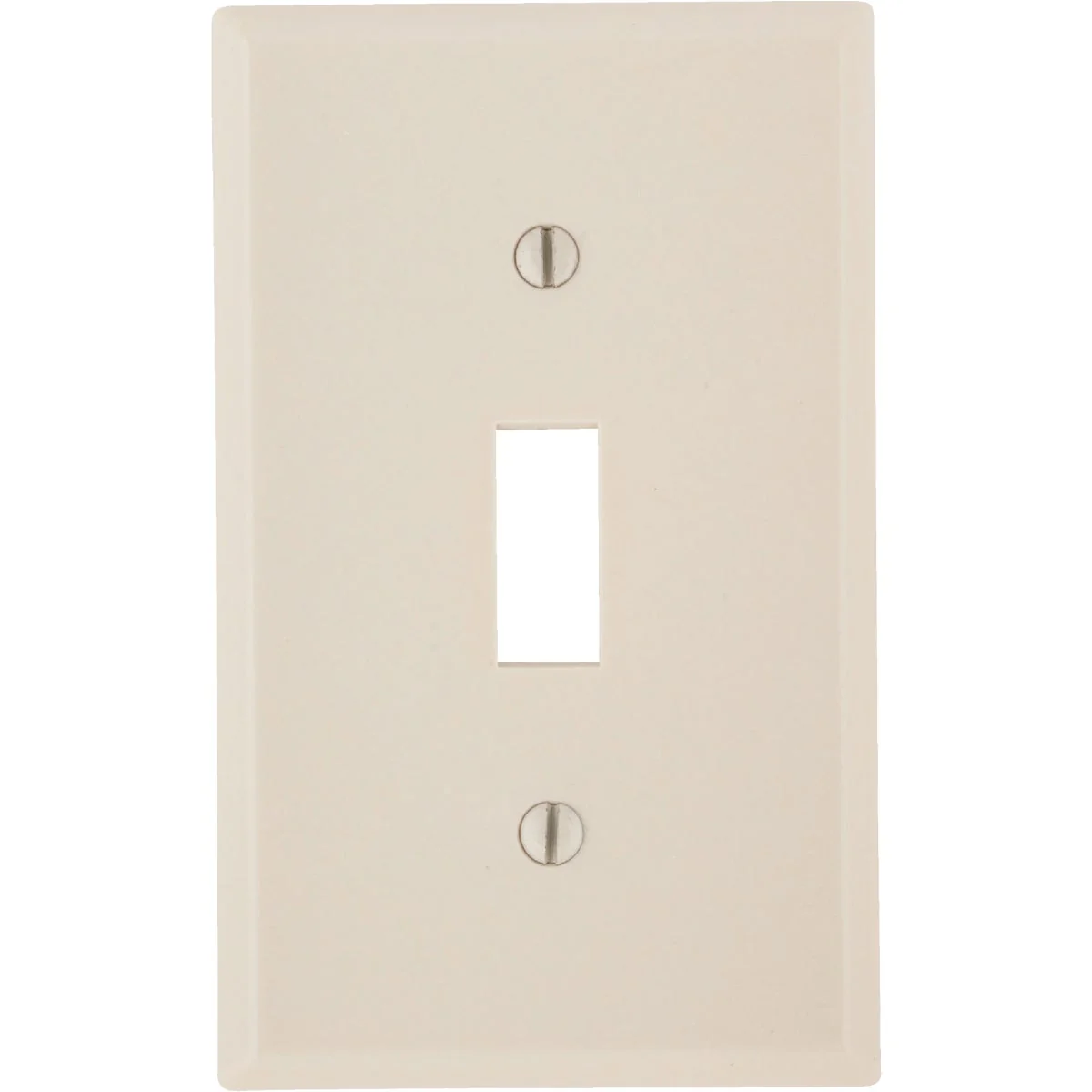 Smooth Leviton 1-Gang Plastic Toggle Switch Wall Plate Light Almond Exceptional