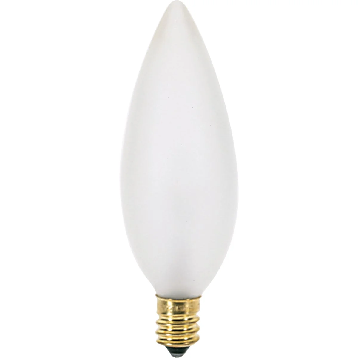 Consistent Satco 25W Frosted Soft White Candelabra BA9.5 Incandescent Torpedo Blunt Tip Light Bulb 2-Pack Authentic
