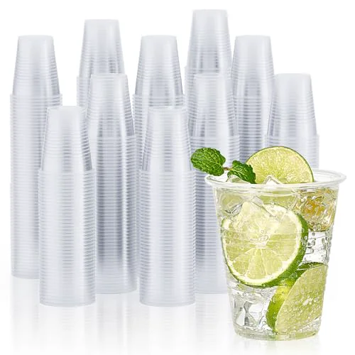 Expertly Made 2000 Pack 12 OZ Clear Disposable Plastic Drinking Cups for Business 2000 Count Casual