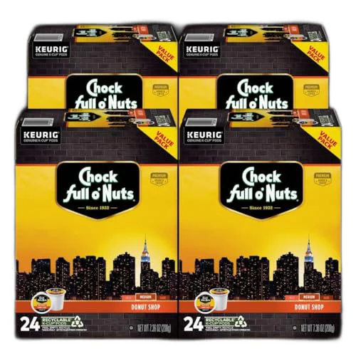 World-Class K-Cup Pods – Donut Shop 4 Packs of 24 K-Cup Pods 96 Count Sustainable