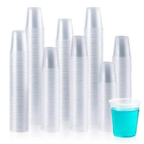 Organic 2000 Pack 3 OZ Clear Small Disposable Plastic Shot Cups for Bathroom 2000 Count User-Friendly