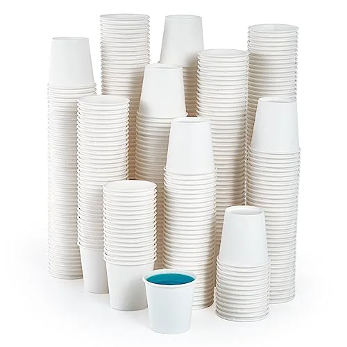Exceptional 2 oz Bathroom Cups 360 Pack Small Paper Cup White Mouthwash Cup 360 Count Stylish