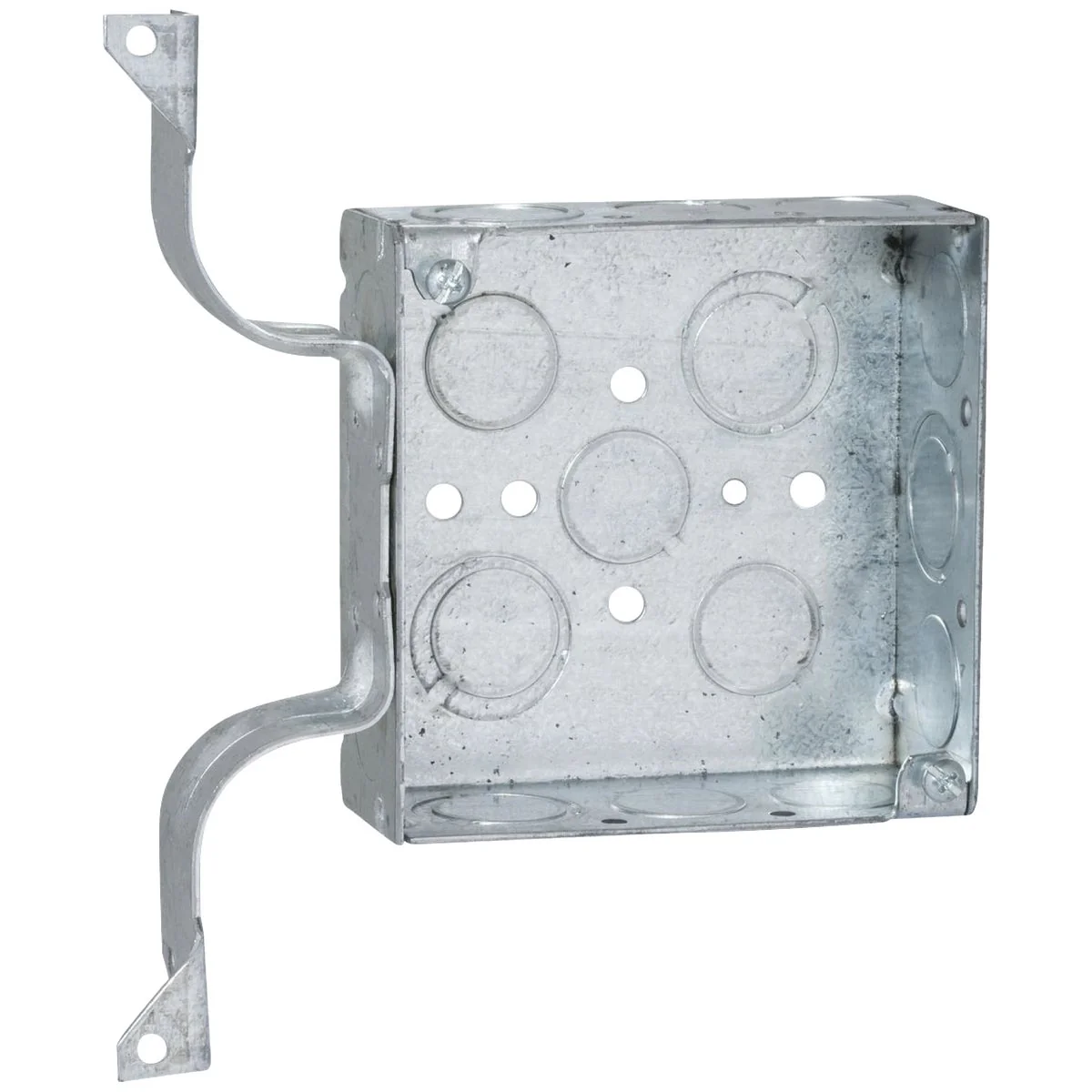Professional Raco W Bracket Mount 4 In. x 4 In. Square Box with Off-Center Knockouts Dependable