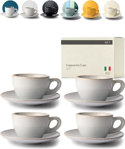 Enhanced Cappuccino Cups set 4 Count Versatile