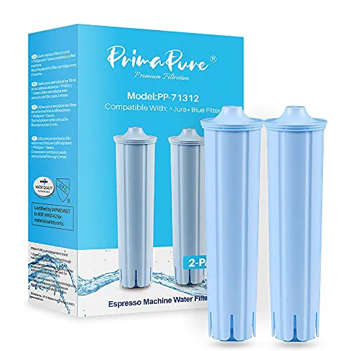 Sustainable 2 Pack PrimaPure Coffee Machine Water Filter for Jura Clearyl Blue 71445 2 Count Safe