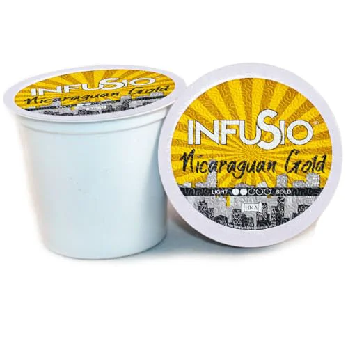 Fashionable Coffee Pods 96 Count Nicaraguan Gold Medium Light Roast Single serve Coffee pods for Keurig K Cup® Brewers Flexible