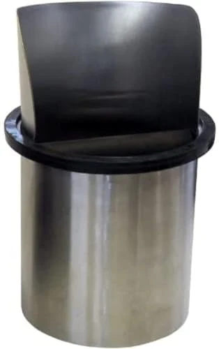 Classic Round Stainless Steel Espresso Knock Box with Splash Guard Reliable
