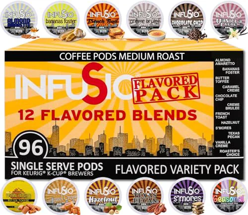 Healthy Coffee Pods Variety Pack 96 Count Expertly Made