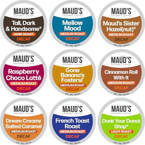 Natural Decaf Coffee Pods Variety Pack 80 Count Detailed