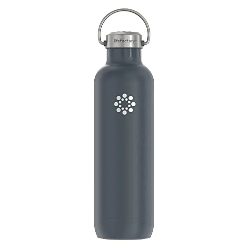 Professional 32oz Stainless Steel Sports Bottle with Straw Cap Safe