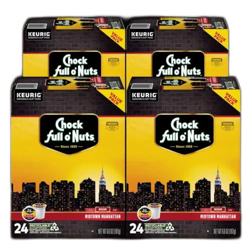 Practical K-Cup Pods – Midtown Manhattan 4 Packs of 24 K-Cup Pods 96 Count Original Design