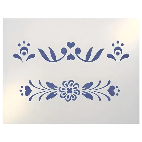 Superior Rosemaling Pattern 3 4 Mini Stencils Convenient