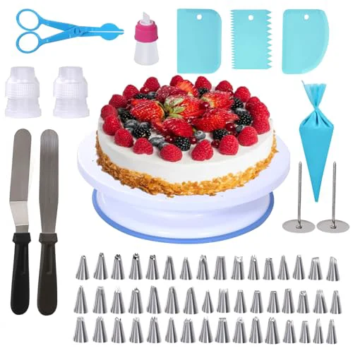Verified Cake Decorating Supplies Kit 60pcs 60 Count Environmentally Friendly