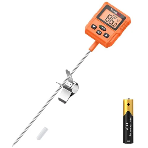 Effective TempDip Programmable Candy Thermometer with Pot Clip Detailed