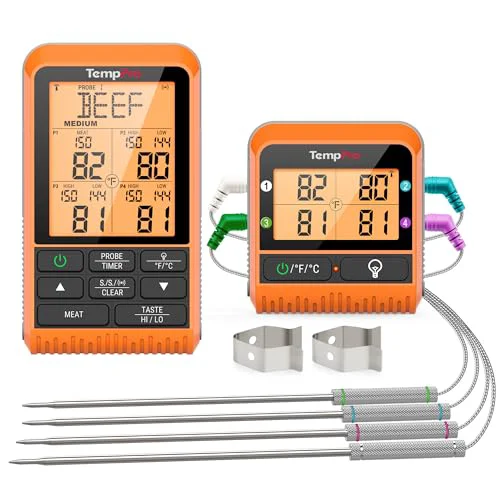 Authentic TempSync 1000FT Wireless Meat Thermometer for Grilling and Smoking Eco-Friendly