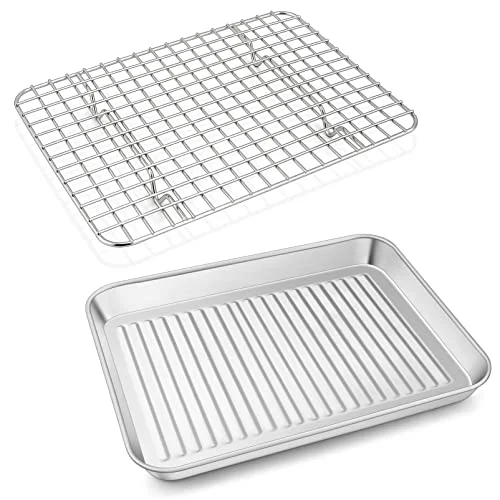 Carefully Designed Baking Pan with Wire Rack High-Performance