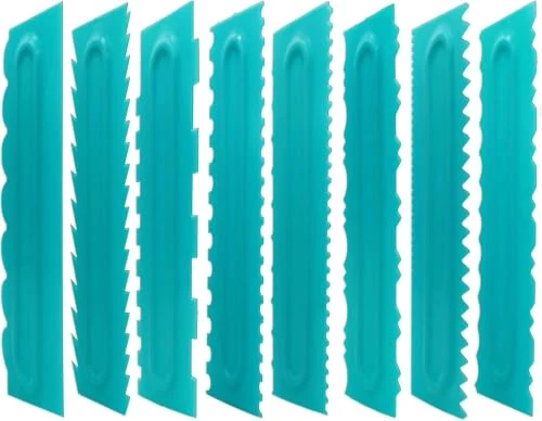 Original Design Cake Scraper set of 8 Pack Cake Edge Tools 8 Count Excellent
