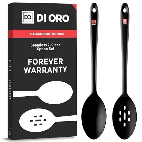 Smart DI ORO Silicone Cooking Spoons 2 Count Trendy