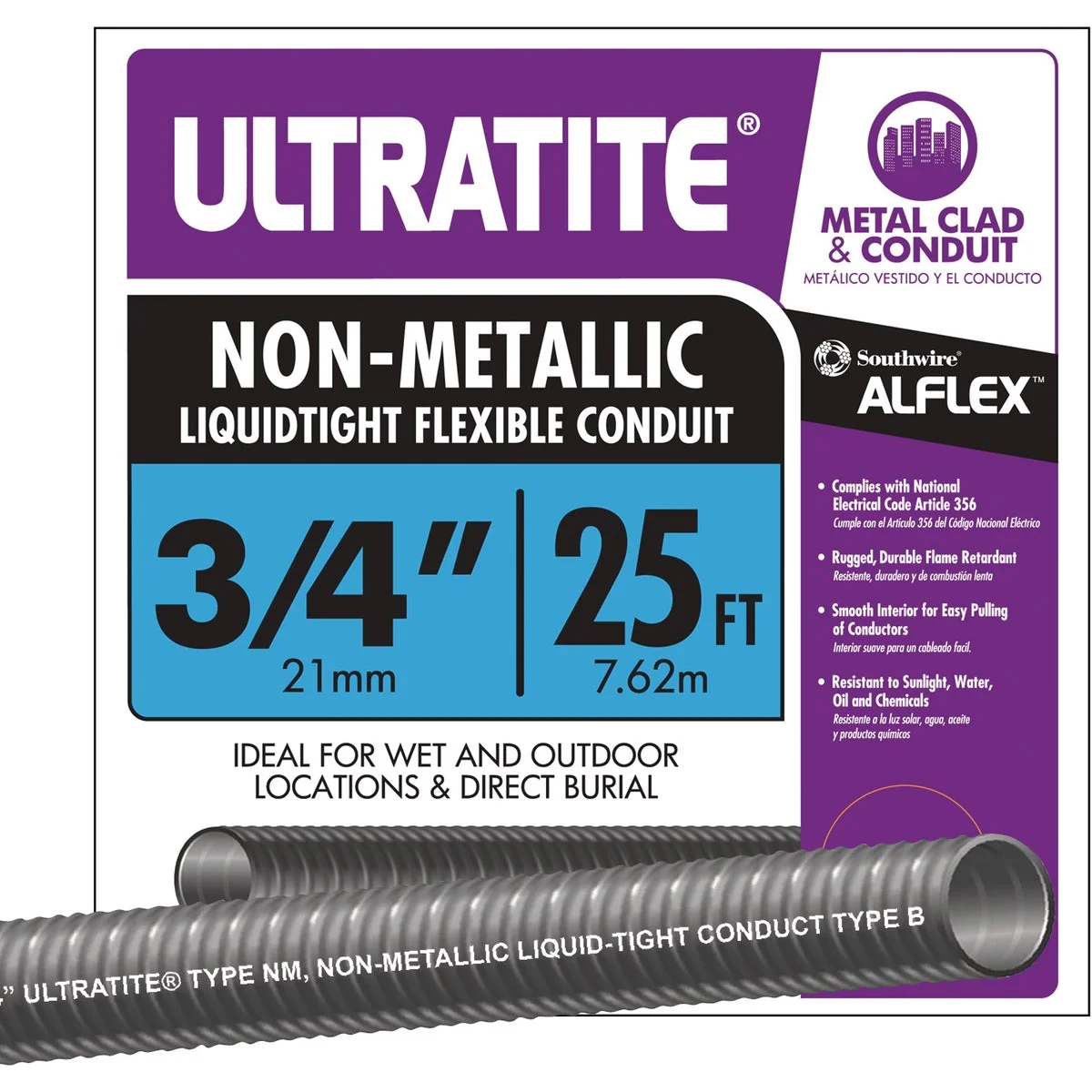 Innovative Southwire 3 4 In. x 25 Ft. Flexible Non-Metallic Liquid Tight Conduit Fashionable