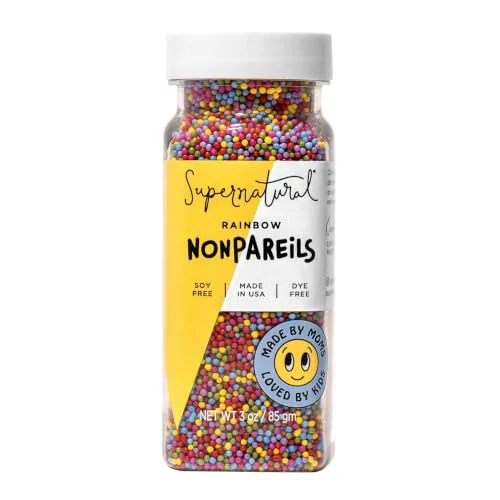 Natural Rainbow Nonpareils 3 Ounce Top-Quality