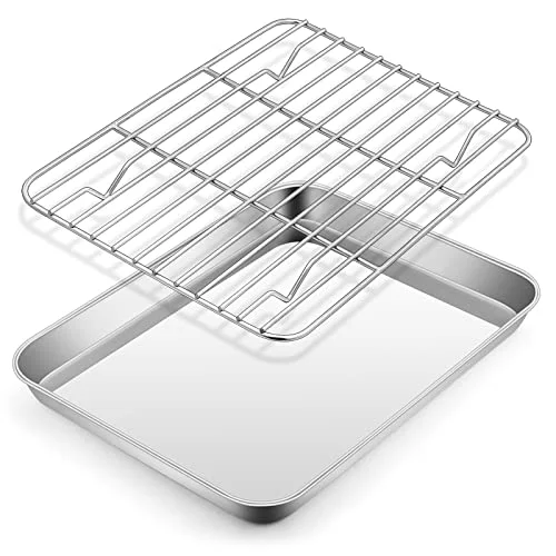 Responsible Metal Toaster Oven Tray Set 2 Count High-Grade