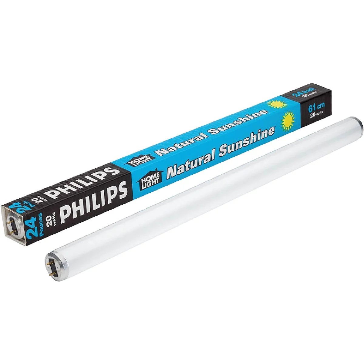 Official Philips ALTO 20W 24 In. Daylight T12 Medium Bi-Pin Fluorescent Tube Light Bulb Easy-to-Use