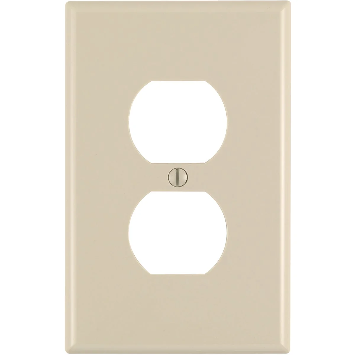 Luxury Leviton Mid-Way 1-Gang Thermoplastic Nylon Outlet Wall Plate Ivory Comfortable