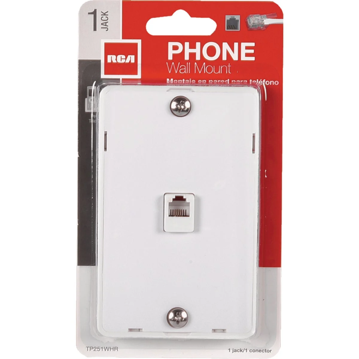 Effective RCA White Wall Telephone Jack Fine Crafted