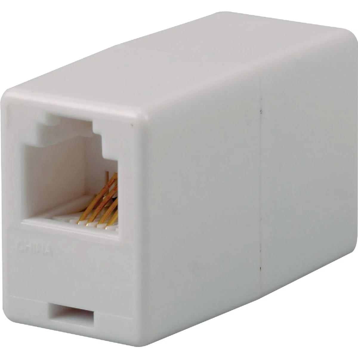 Practical RCA White Inline Phone Cord Coupler Minimalist