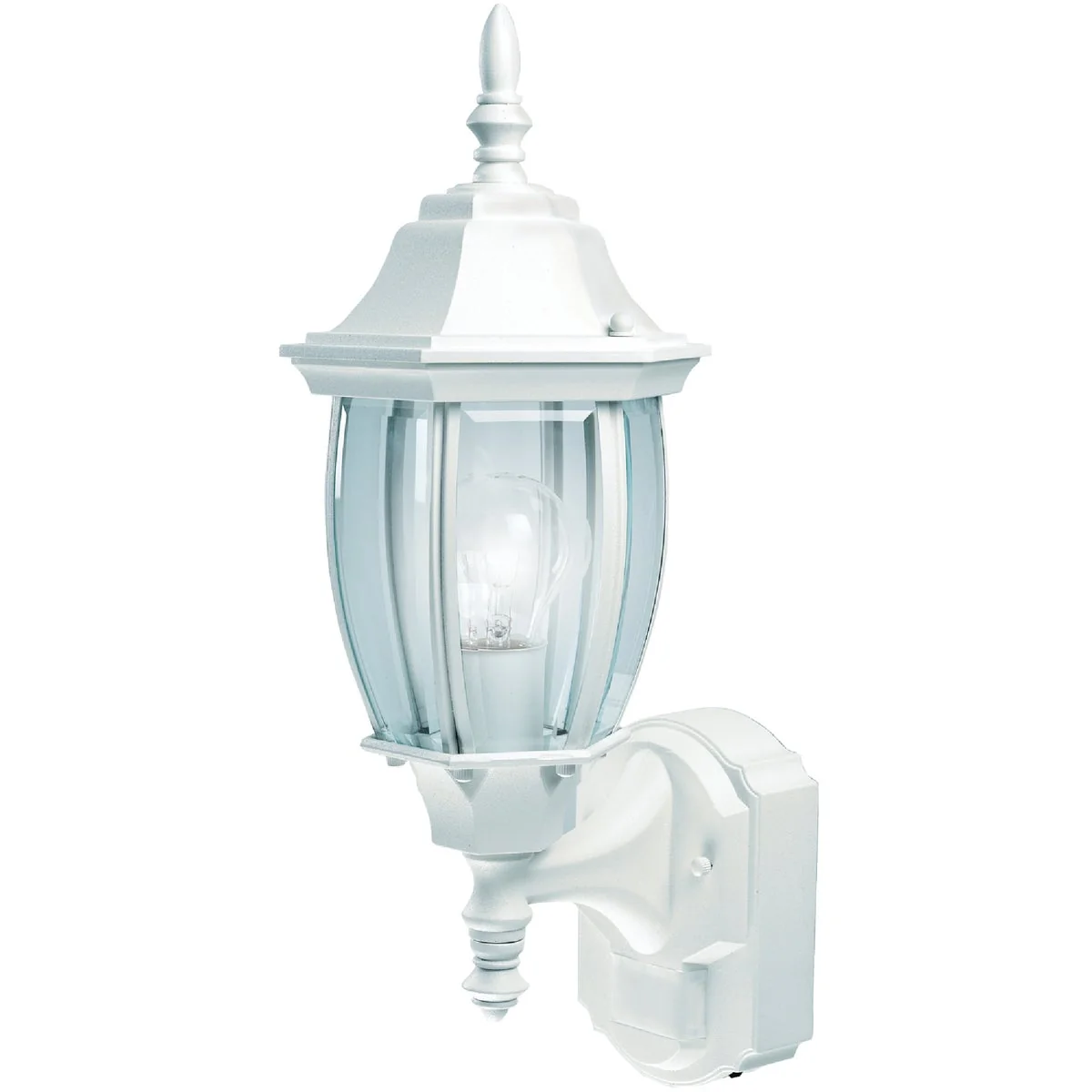 Fast Heath Zenith White Incandescent Dusk-To-Dawn Motion Activated Outdoor Wall Light Fixture Safe