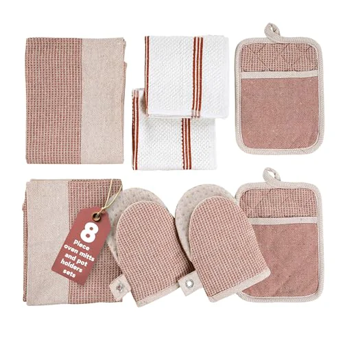 Practical Potholders for Kitchens 8 Count Convenient