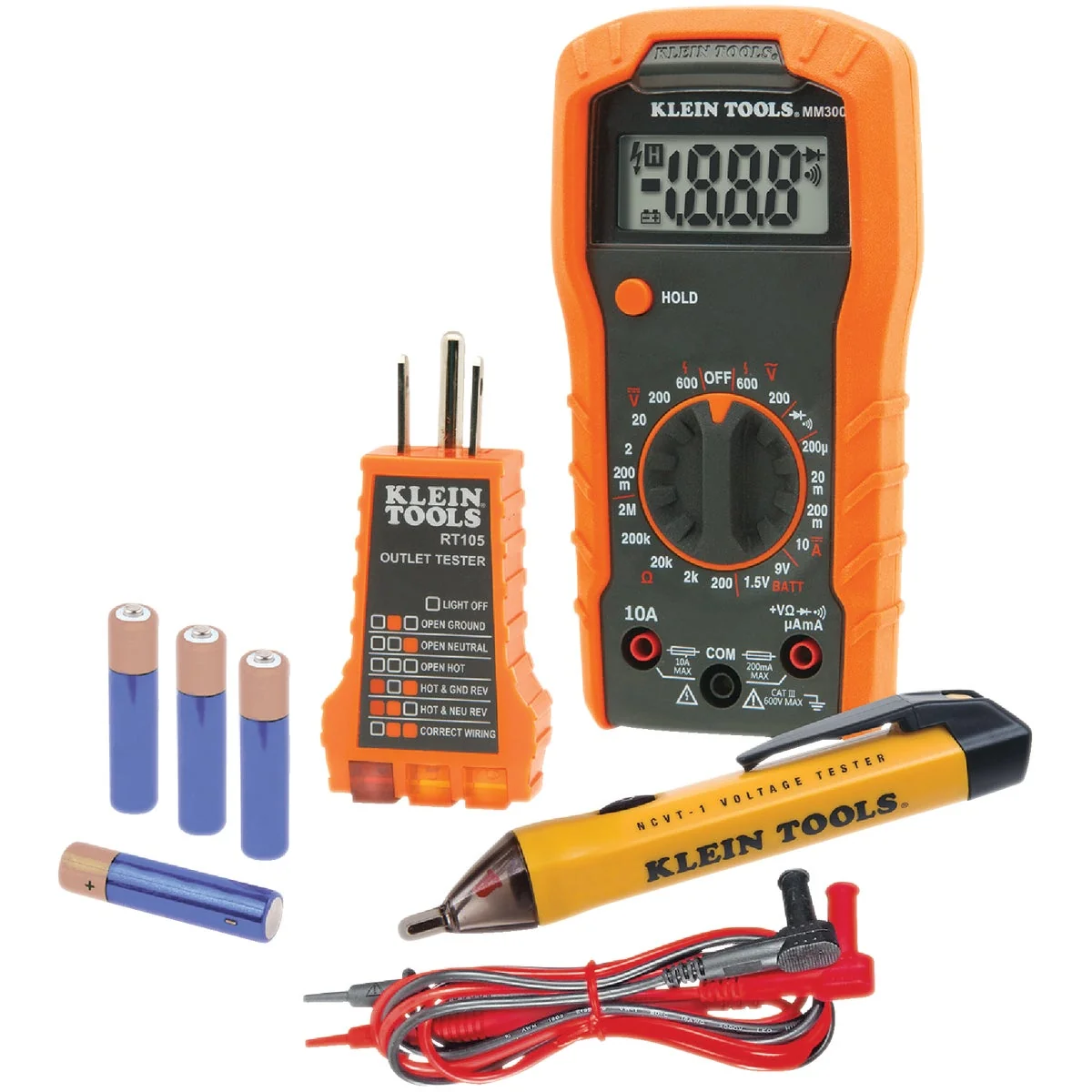 Unique Klein 3-Piece Multimeter Test Kit Fine