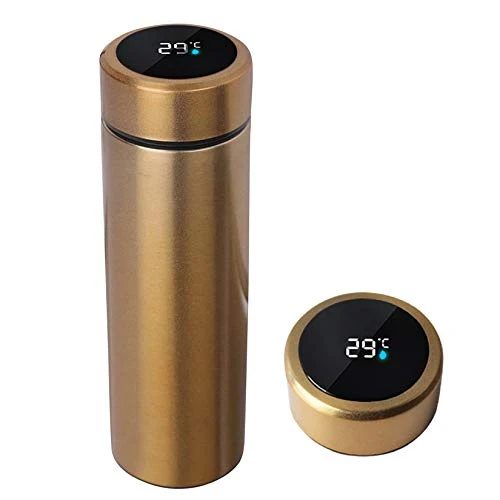 Contemporary Water Bottle with LED Temperature Display Detailed