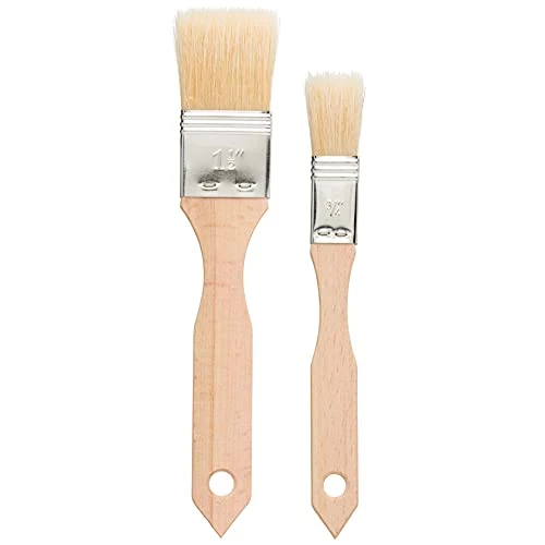 Optimized Pastry Brushes Set with Untreated Beechwood Handles Next-Generation