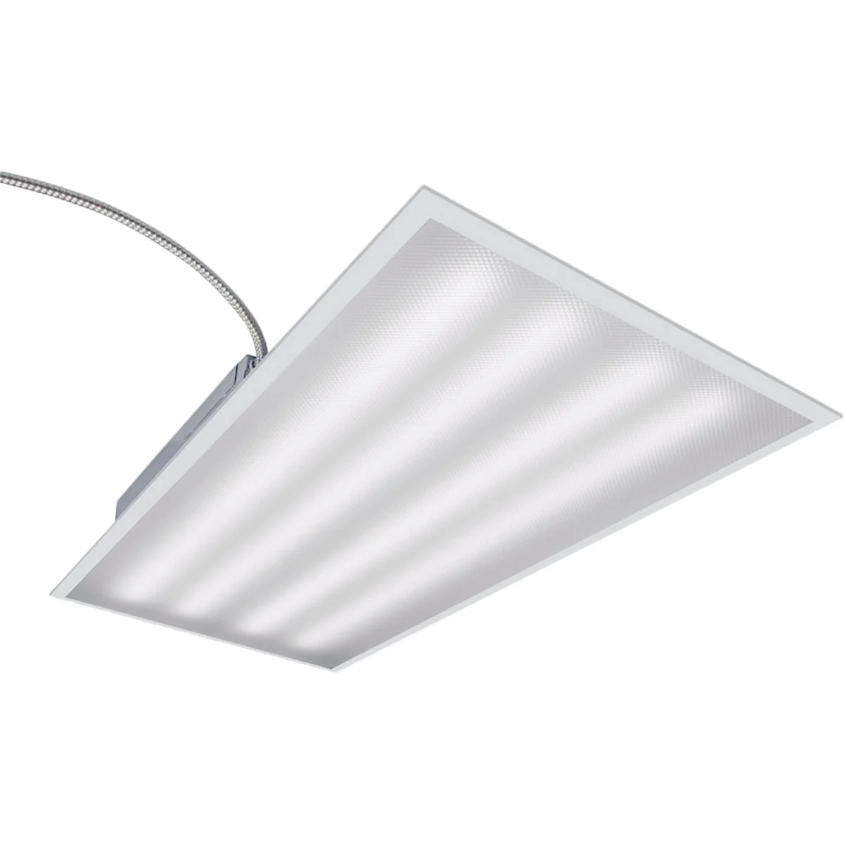 Powerful Metalux 2 Ft. x 4 Ft. LED Prismatic Panel Ceiling Light Fixture Professional
