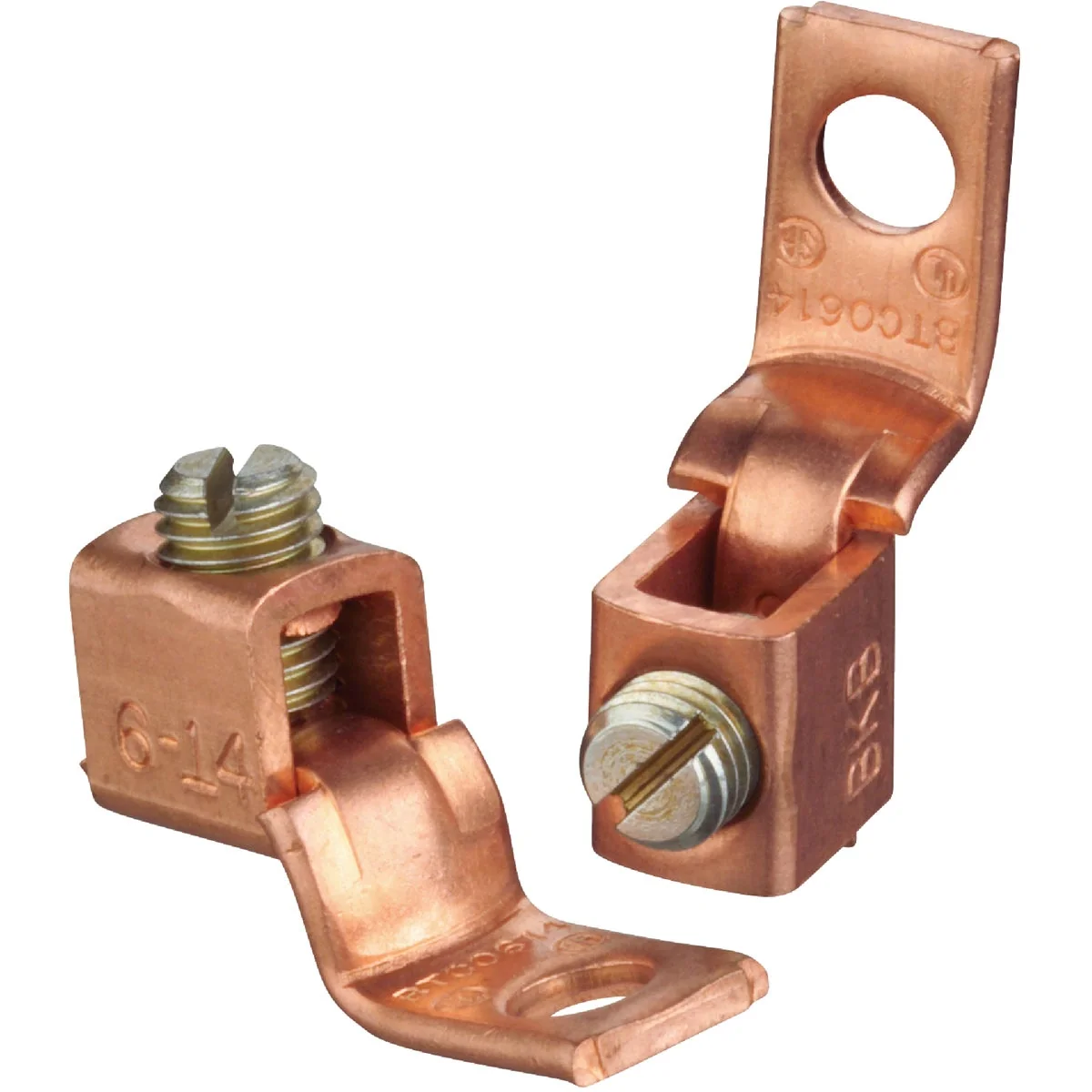 Sophisticated Blackburn 1 0 STR thru 2 STR Copper Lug Terminal 10-Pack Elite