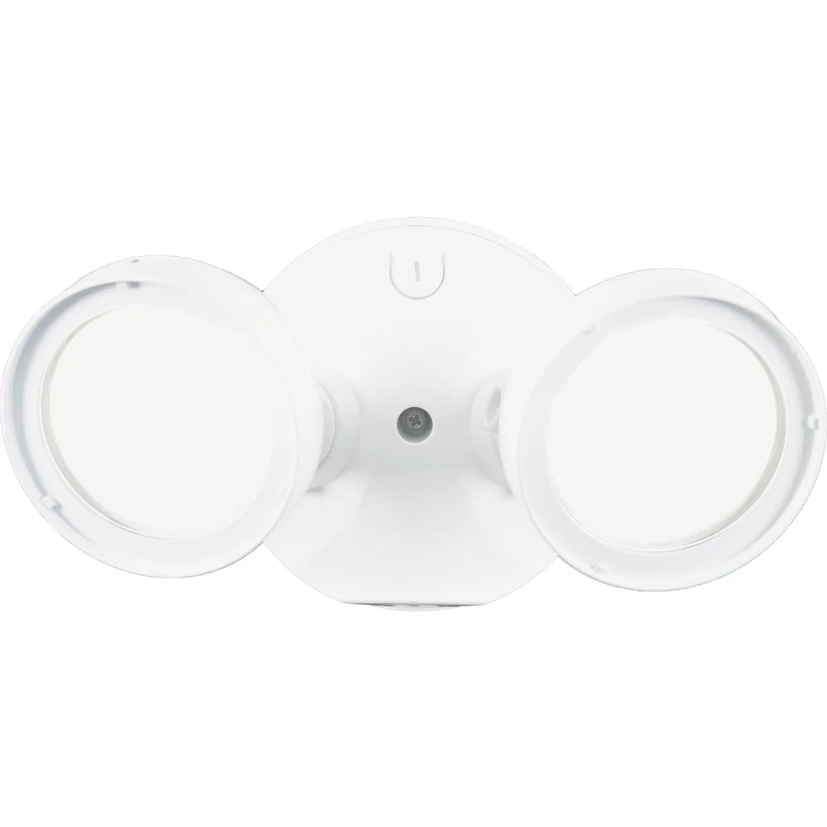 Relaxed Halo Lumen Selectable White Twin Head LED Floodlight Fixture Functional