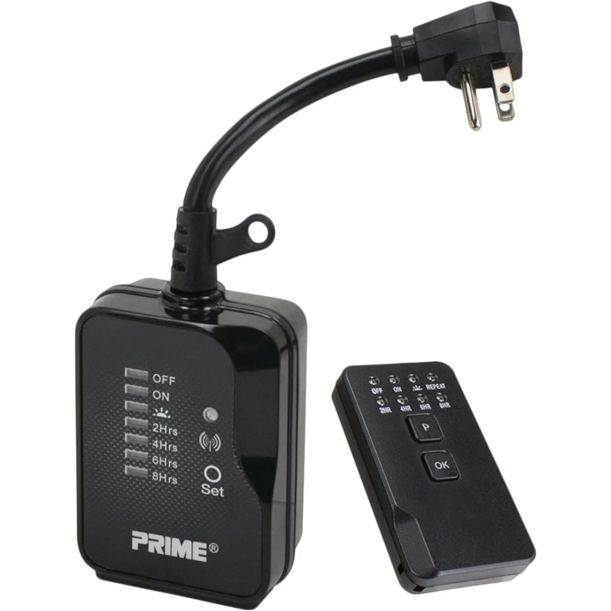 High-End Prime 15A 125V 1875W Black Remote Controlled Countdown Timer Professional