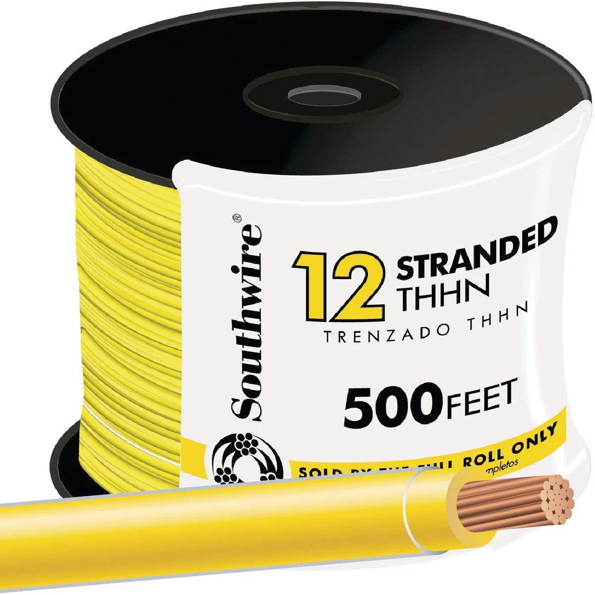 Exceptional Southwire 500 Ft. 12 AWG Stranded Yellow THHN Electrical Wire Natural