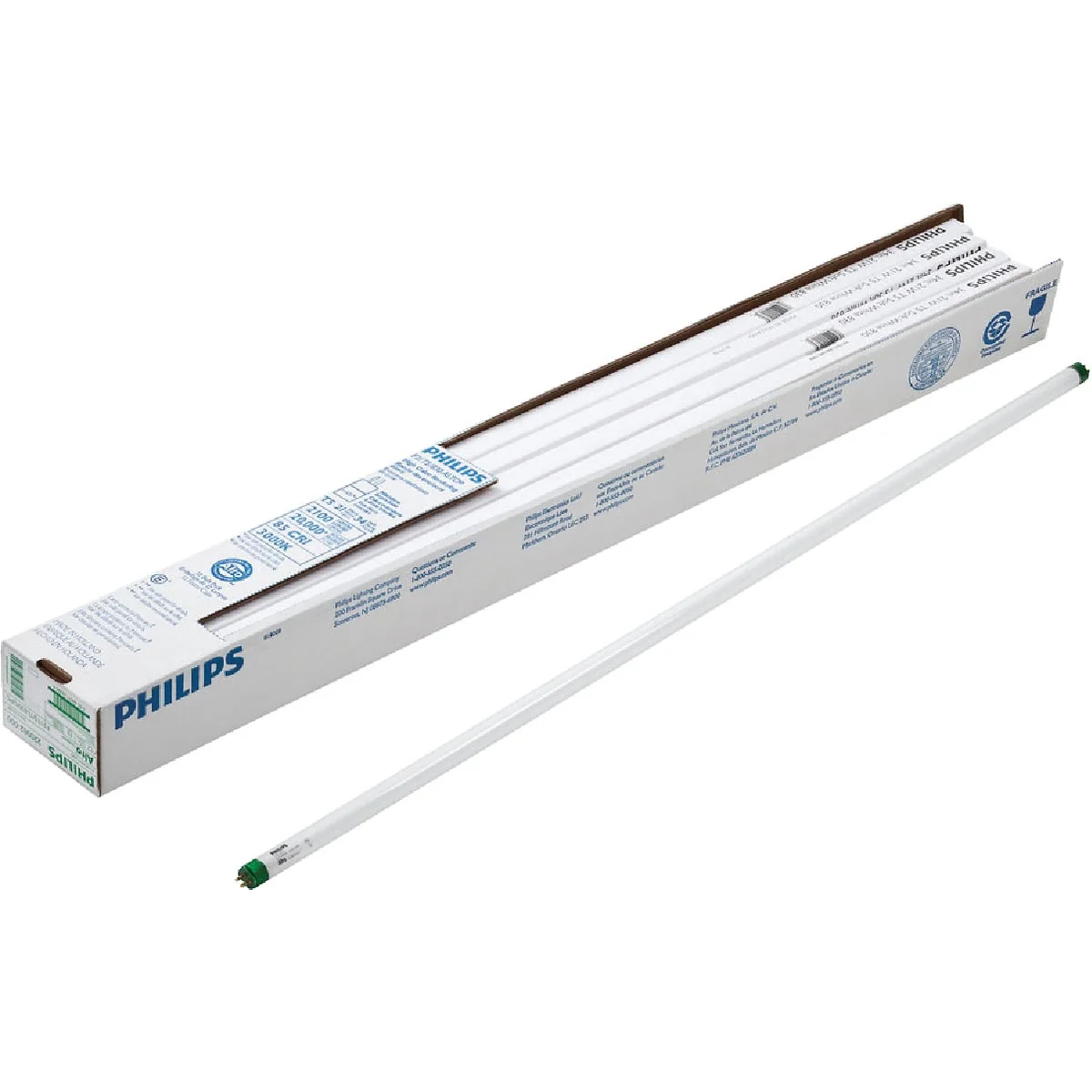 Detailed Philips 21W 34 In. Bright White T5 Miniature Bi-Pin Fluorescent Tube Light Bulb Outstanding