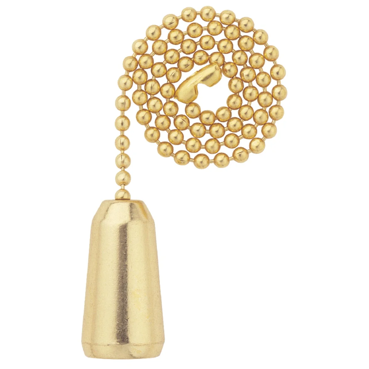 Natural Westinghouse 12 In. Polished Brass Pull Chain with Teardrop Ornament Next-Generation