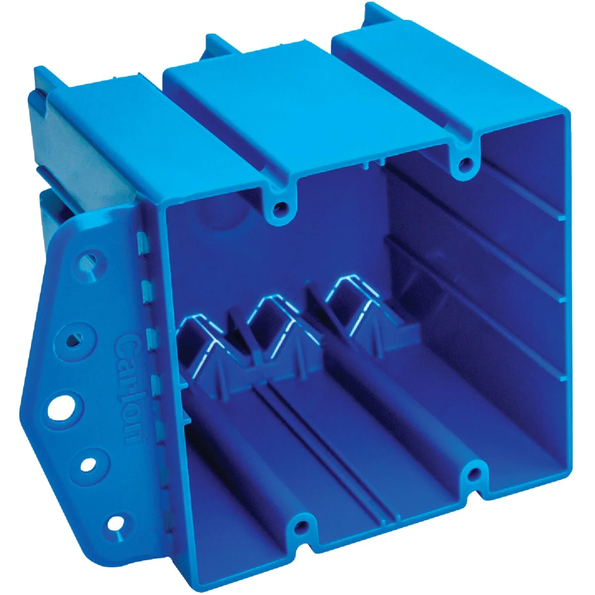 Elegant Carlon Screw-On 4 In. x 4 In. PVC Square Box Refined