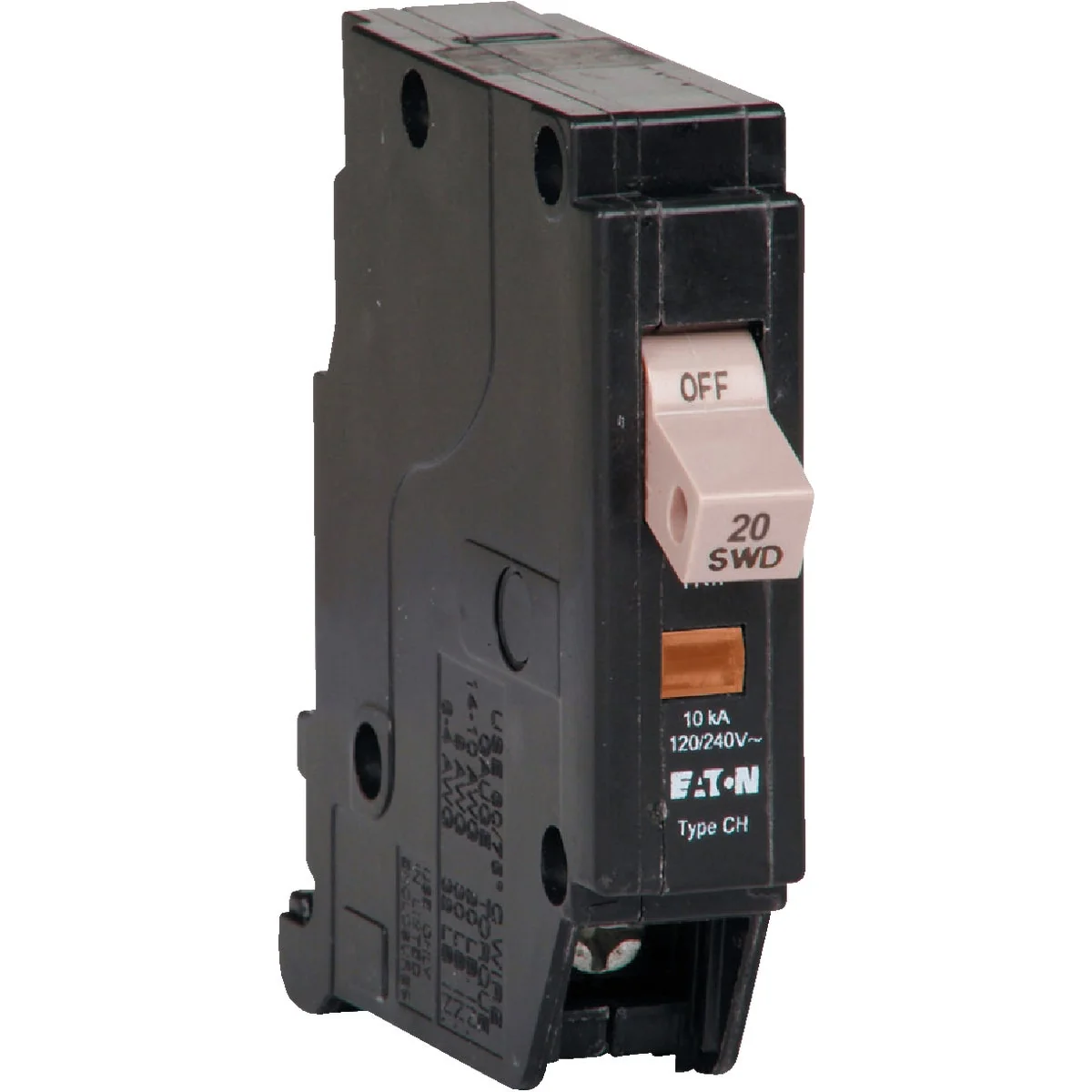 Solid Eaton CHF 20A Single-Pole Standard Trip Circuit Breaker Fashionable