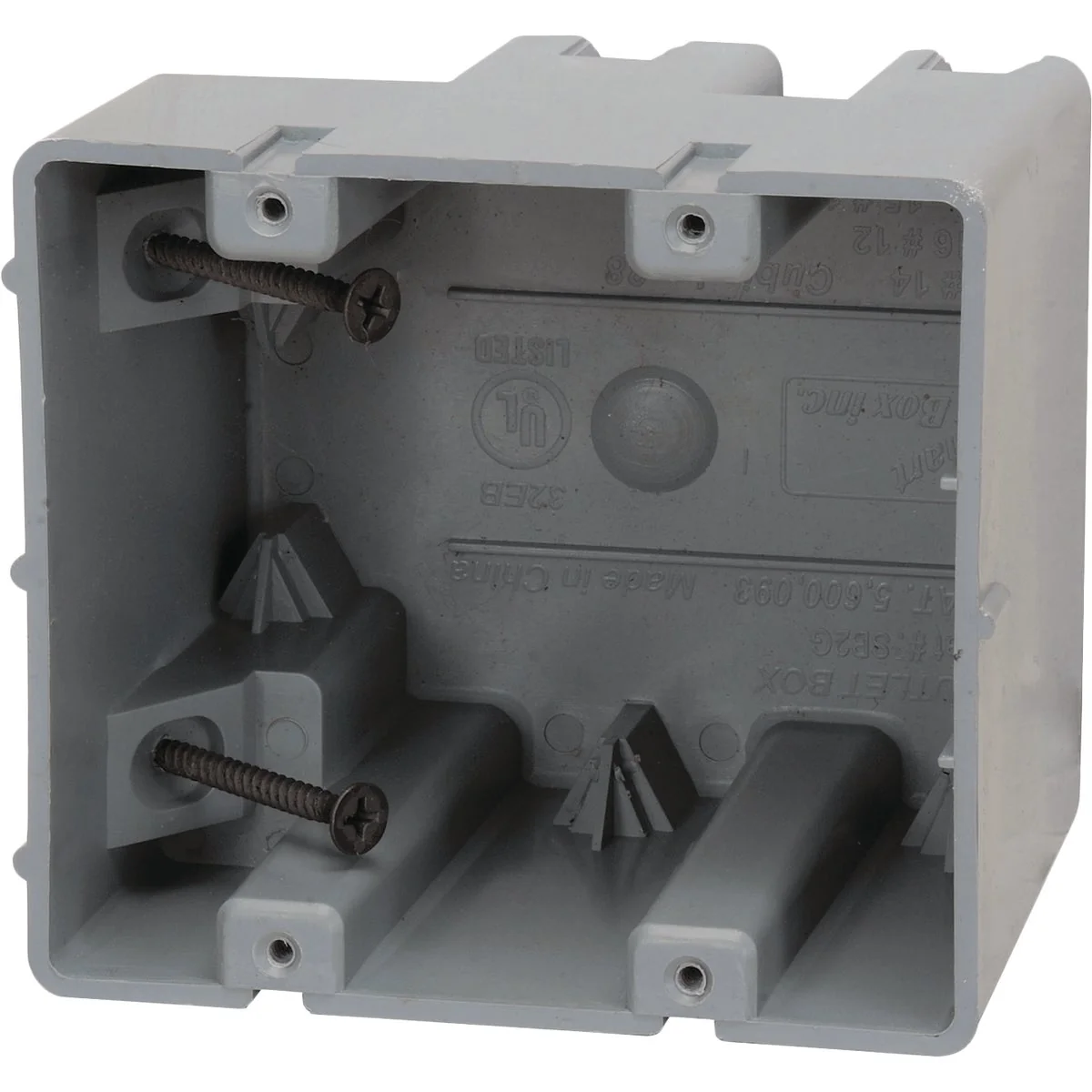 Quality Madison Electric Smart Box 2-Gang PVC Molded Wall Box Organic