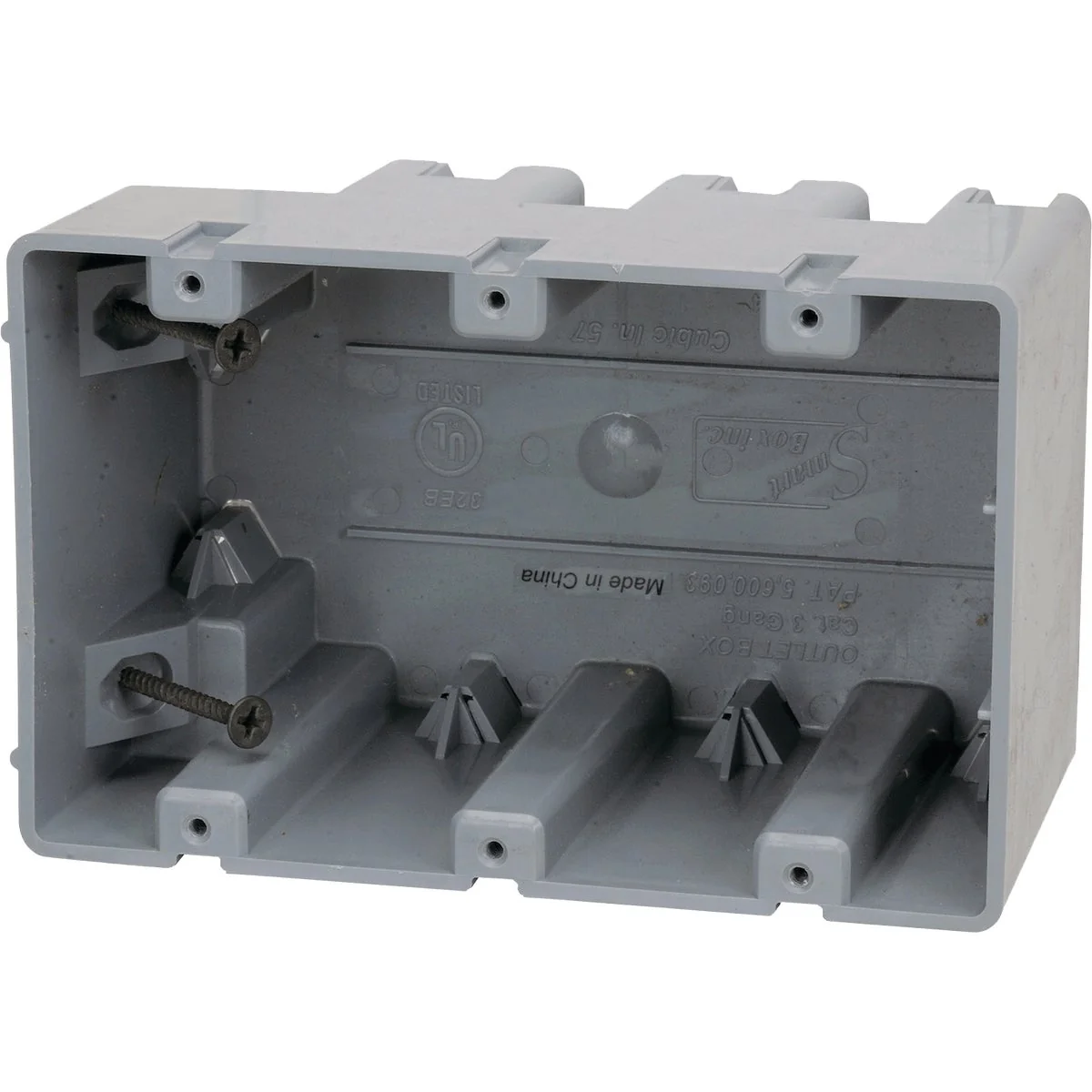 Optimized Madison Electric Smart Box 3-Gang PVC Molded Wall Box Elegant