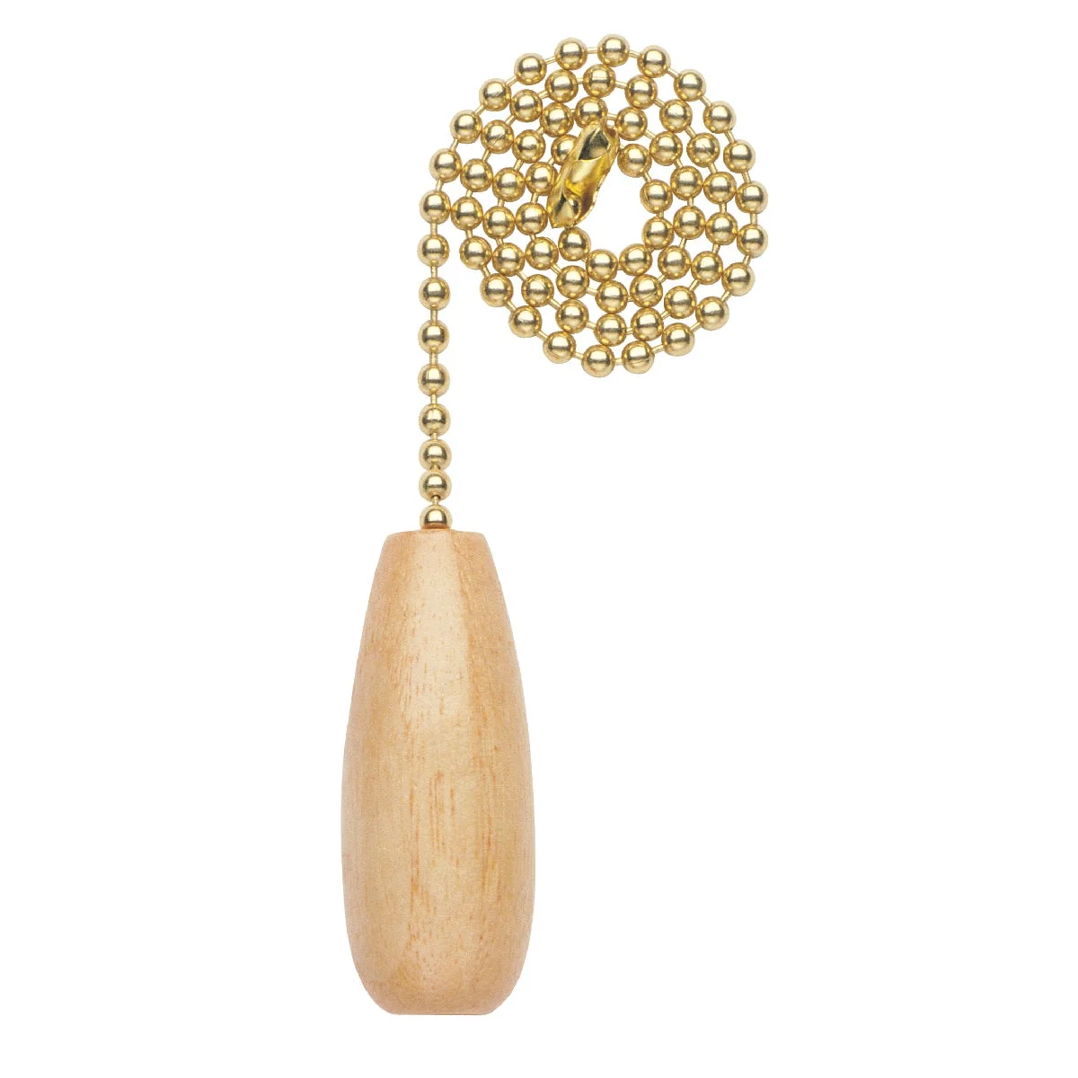 Versatile Westinghouse 12 In. Polished Brass Pull Chain with Wood Knob Ornament Sustainable