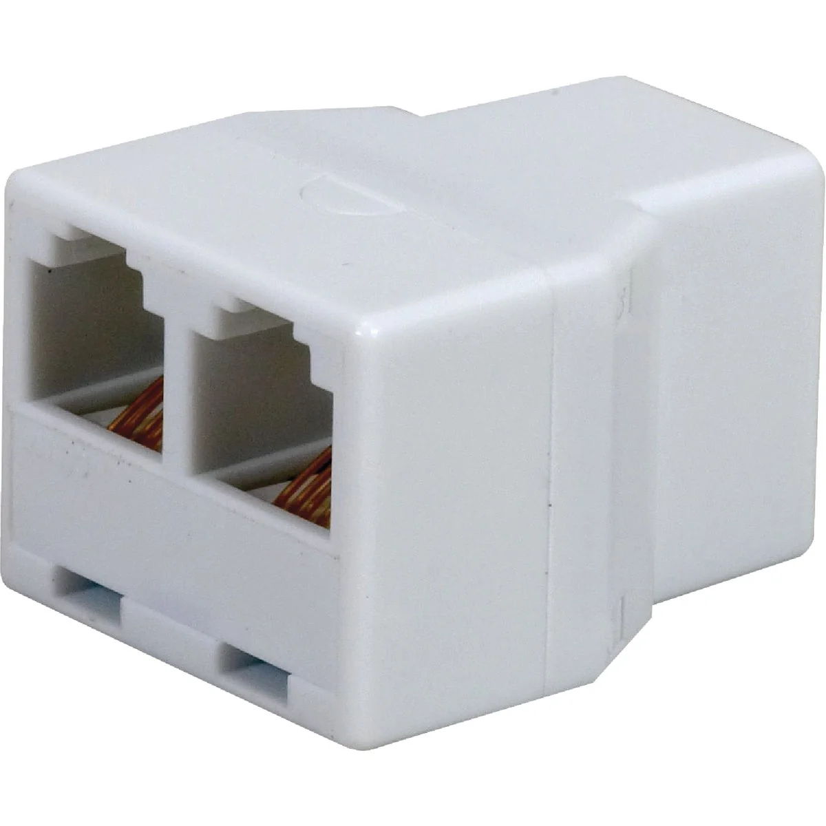 Genuine RCA White 2-Line Phone Splitter Jack Artisan